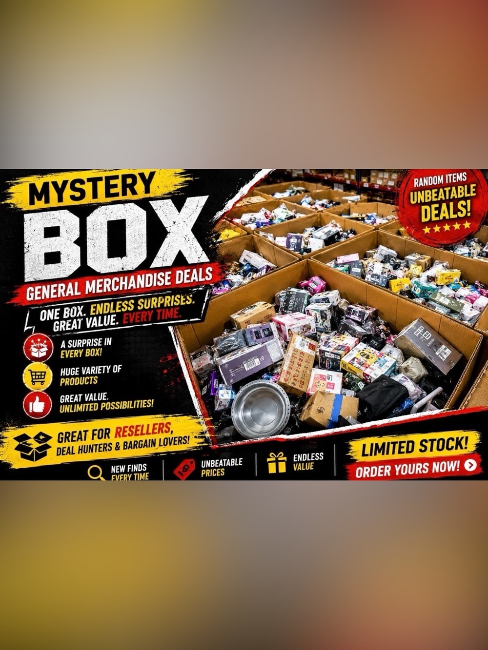 Assorted Mystery Merch Box Lot -